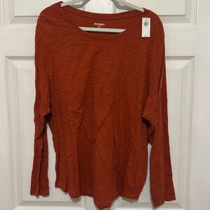 Rust colored Old Navy long sleeve every wear shirt